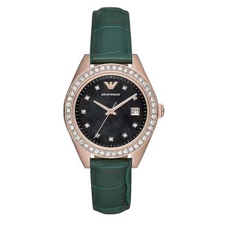 Emporio Armani Dames, Accessoires, Groen, Maat: ONE Size Leer