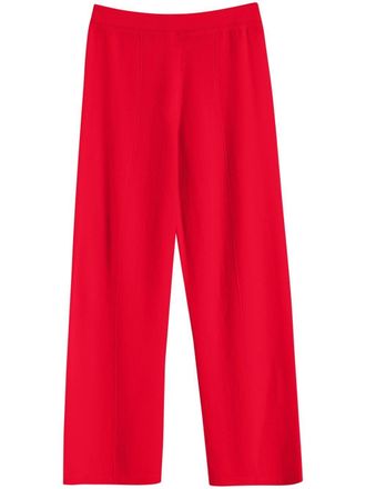 Chinti and Parker wide-leg track pants - Red