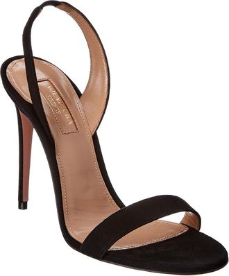 Aquazzura So Nude 105 Suede Sandal