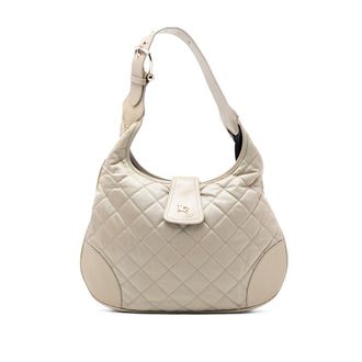 Burberry Pre-owned Burberry Quilted Nylon Brooke Hobo Ladies QACUT0YPPA1BLPCE
