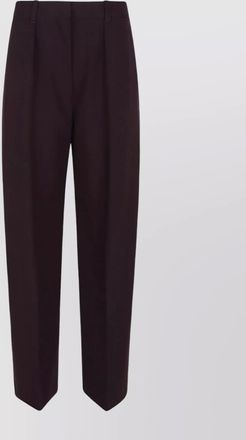 Victoria Beckham loose fit trousers with pleats and pockets