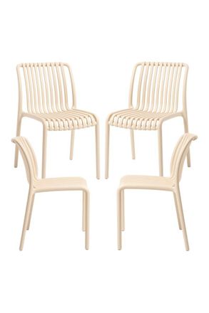 Regalos Miguel Packs Sillas Jard&iacute;n - Pack 4 Sillas Somer - Beige