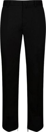 Off-white Zwarte wollen slim fit broek - Heren - Slim Fit Broeken - Zwart - M - Wol - Broeken