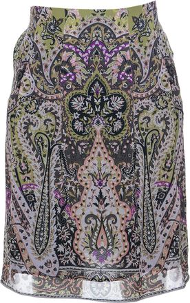 Etro Camicia in seta con stampa paisley - Viola