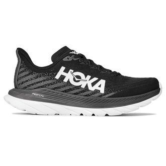 Hoka One One Hoka Mach 5 Textile Womens Low Top Trainers - Black Castlerock - Size:UK 4.5