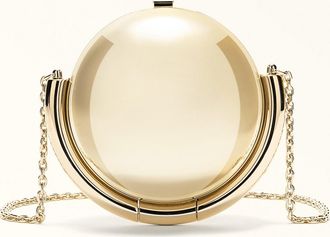 Furla Sfera Borsa A Tracolla Mini Color Light Gold Oro Abs + Metallo Donna