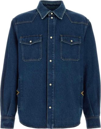 Valentino Garavani Hombre, Camisas, Azul, Talla: M