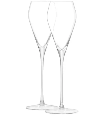 LSA International sculpted prosecco glasses set - unisex - glass - OS - Neutrals