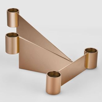 Georg Jensen Urkiola Stainless Steel and PVD Candle Holder 3586014