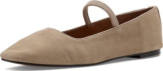 Madewell The Greta Ballet Flat In Suede Womens Shoes Driftwood : 10.5 M