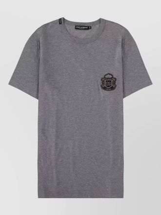 Dolce & Gabbana t shirt heraldic logo crew neck