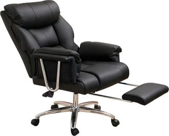 Levede Executive Office Chair Heavy Duty Wide Spring Cushion Recliner Footrest 150kg