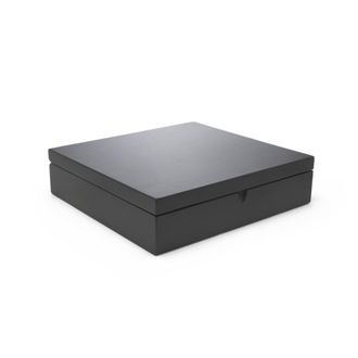 Bredemeijer Estuche de t&eacute; negro con 12 compartimentos y ventana Negro