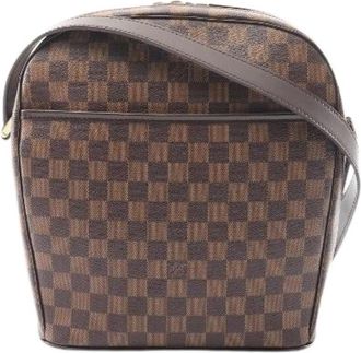 Louis Vuitton Pre-owned Cross Body Bags, female, Brown, Size: ONE SIZE Pre-owned Vintage Plastic Cross Body Bag