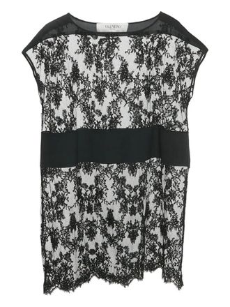 Valentino lace-fabric mini dress - Black