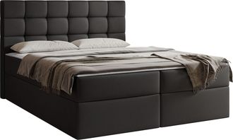 Mirjan24 Cama Continental Comfivo Osculum I, Soft 011, Continental, Doble, 160x200, Cuero Ecol&oacute;gico, Somieres, 163x206x112cm