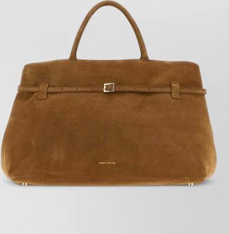 Manu Atelier suede tote bag