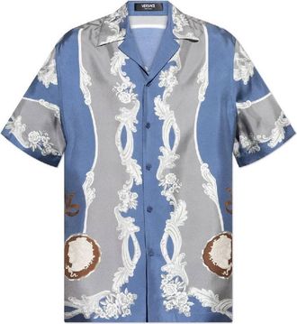 Versace Medusa Cameo Print Silk Shirt