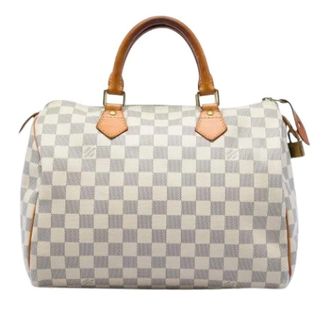 Louis Vuitton Pre-owned Speedy 30 - Dames - Pre-owned - Wit - Maat: ONE Size Leer