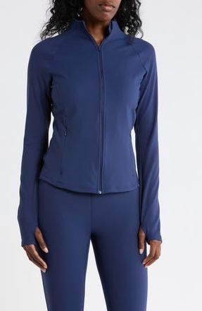 90 Degree by Reflex Felix Ribbed Active Jacket in Naval Blue at Nordstrom Rack, Size X-Small