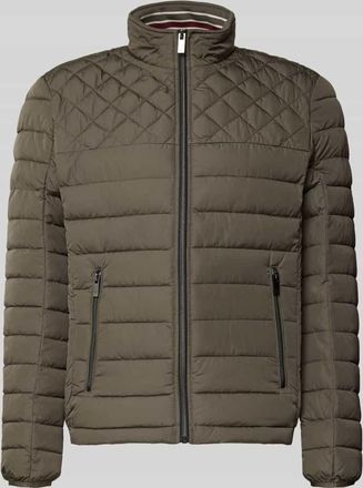 Christian Berg Steppjacke mit Reißverschlusstaschen in Graphit, Größe 3XL