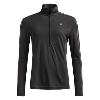 Ortovox 185 RocknWool Zip Neck - Tops - Mujer - Negro - XS