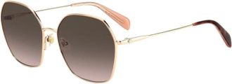 Kate Spade New York Rode metalen zonnebril voor vrouwen - Dames - Zonnebrillen - Veelkleurig - 57 MM - Accessoires