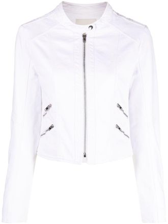 Isabel Marant Bomber con colletto a cinturino - Bianco