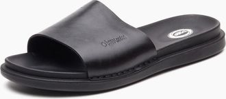 base Mens Base London Albany Leather Mens Black Slides - Size: 10