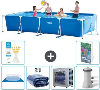 Intex Piscina Con Estructura Rectangular - 450x220x84 Cm - 7-piezas S124