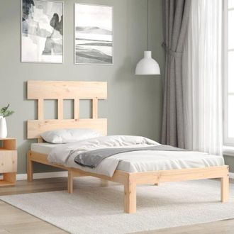 vidaXL Vidaxl - Giroletto senza Materasso 90x200 cm in Legno Massello di Pino