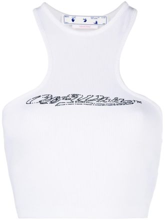 Off-white Top Bling Baseball Rowing - Bianco