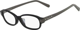 Ferragamo Ladies Black Rectangular Eyeglass Frames Sf2795Ra 013 - 53