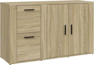 vidaXL Sideboard Sonoma Oak 100x33x59.5 cm Engineered Wood Vidaxl