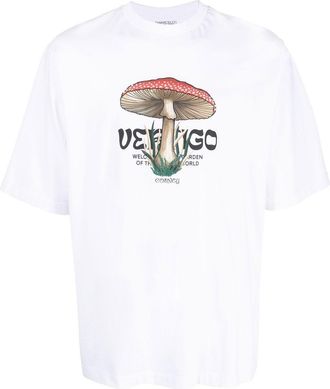 Marcelo Burlon graphic-print organic-cotton T-shirt - men - Organic Cotton/Polyester - S - White