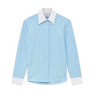 Casablanca Overhemden, Dames, Blauw, S, Katoen, Laurel Shirt