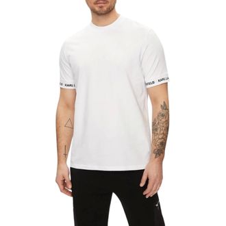 Karl Lagerfeld Heren, Tops, Wit, Maat: M Katoen