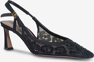 Dolce & Gabbana Spitzen-Slingback-Pumps mit Strass DG 60