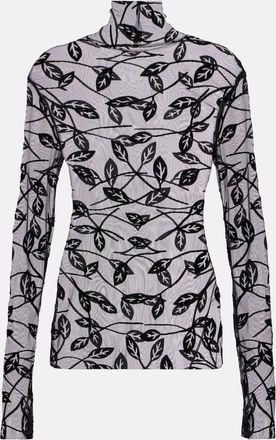 Norma Kamali Sheer turtleneck top