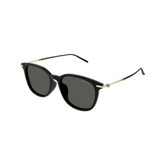 Montblanc Sunglasses, unisex, Black, 55 MM, Authentic Glasses with Top-Notch Service