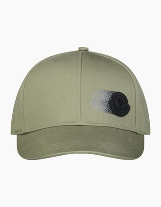 Moncler Mens Moncler Logo Patch Cap Khaki - Green - Size: ONE size