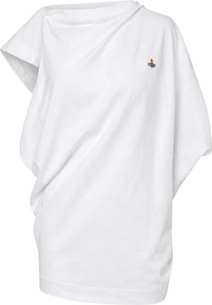 Vivienne Westwood Oversized Hebo Top - Dames - Shirts - Wit - M - Katoen - Tops