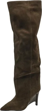 Jeffrey Campbell Schoenen, Dames, Bruin, 37 EU, Leer, Selwyn Over-knee Boot