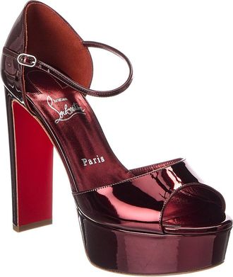 Christian Louboutin Sandaloo 130 Leather Platform Sandal