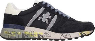 Premiata Lander 8656 - Heren - Sneakers - Blauw - 41 EU - Leer - Schoenen
