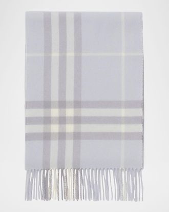 Burberry Giant Check Cashmere Scarf