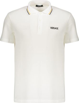 Versace Short Sleeve Cotton Polo Shirt