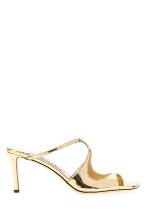 Jimmy Choo London Gold Solid ANISE75 Heels