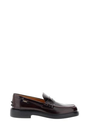 Tod's Brown Solid Loafers