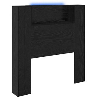 vidaXL Cabecero Roble Negro 100 x 15 x 103,5 cm Madera contrachapada vidaXL